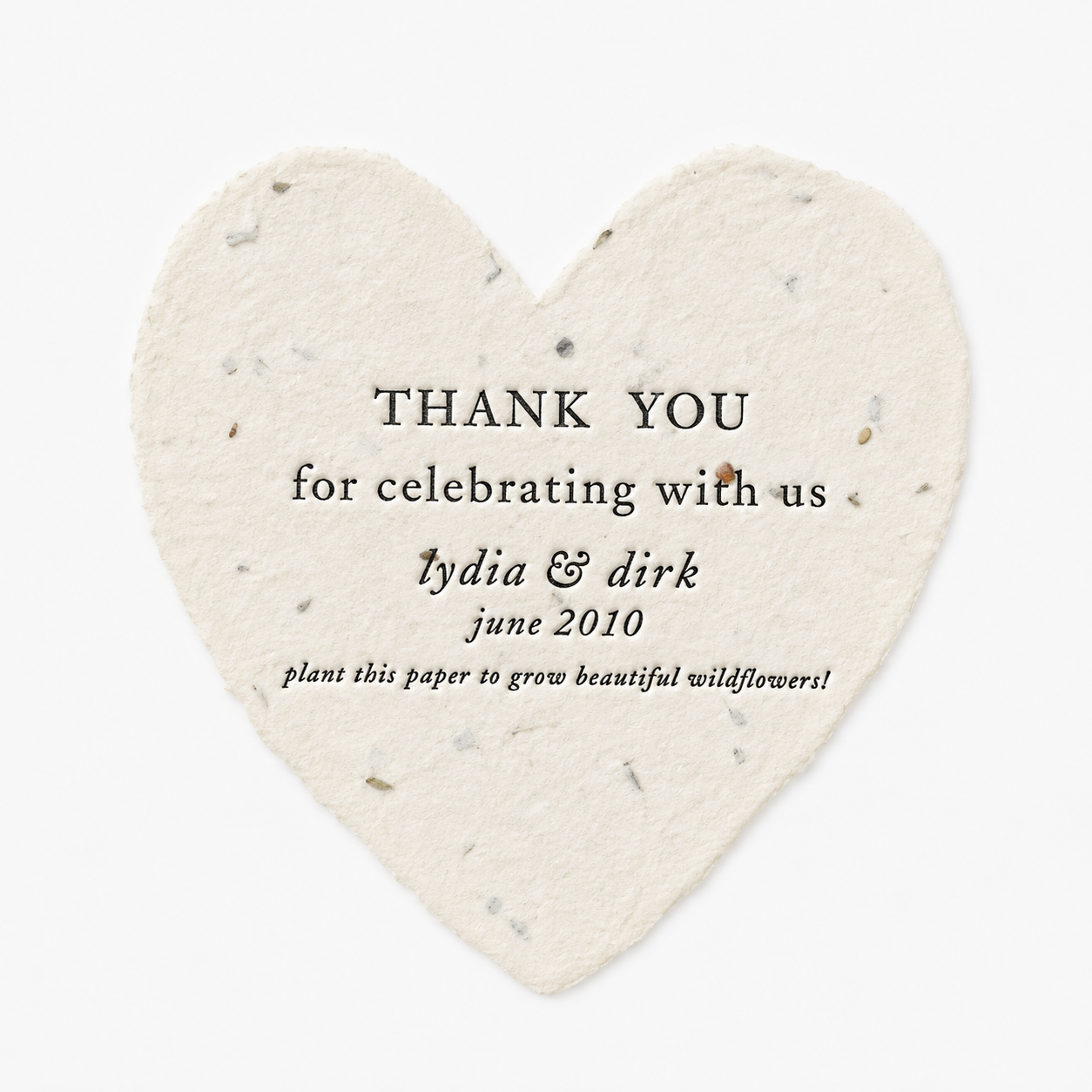 Letterpress Printed Plantable Wildflower Paper Party Favor - Image 2
